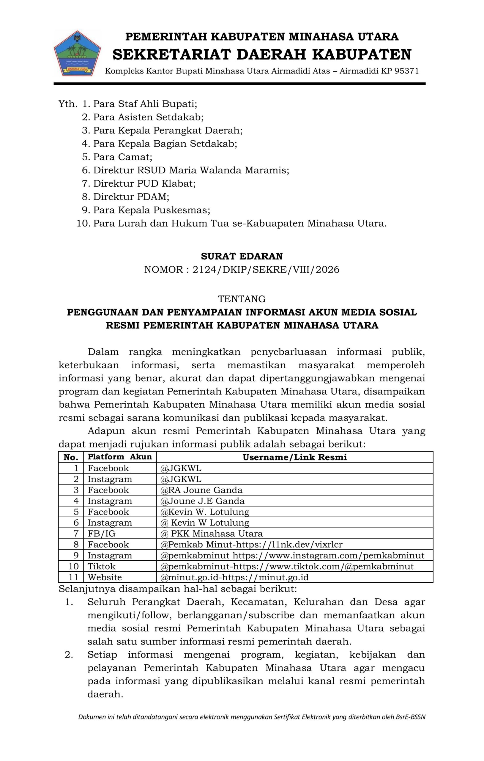 Surat Edaran Akun Resmi Pemerintah Kabupaten Minahasa Utara-3_signed-images-0